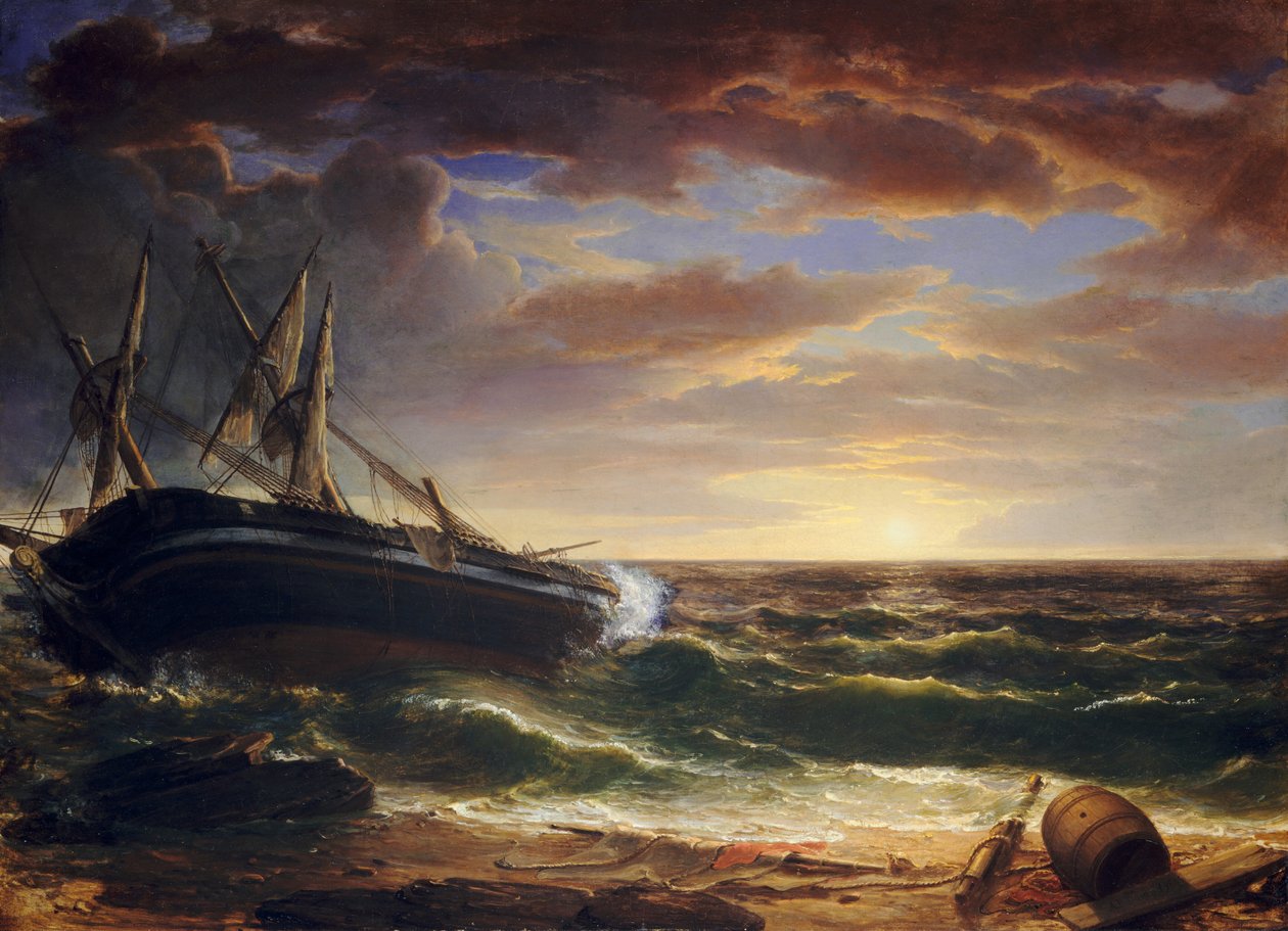 Das gestrandete Schiff von Asher Brown Durand