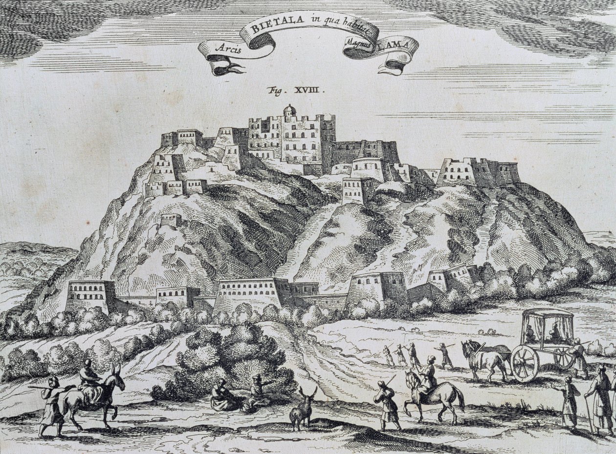 Ansicht von Lhasa, Hauptstadt von Tibet, aus 