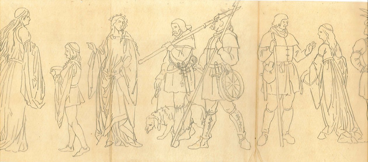 Entwurf für verschiedene Figuren von Atelier Cuypers Stoltzenberg