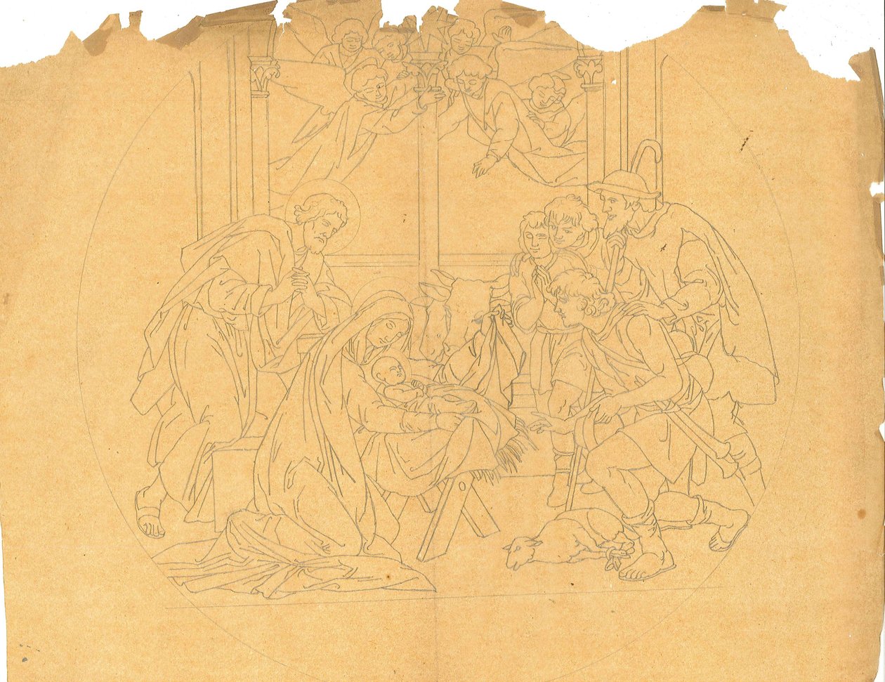 Entwurf für eine Anbetung der Hirten von Atelier Cuypers Stoltzenberg