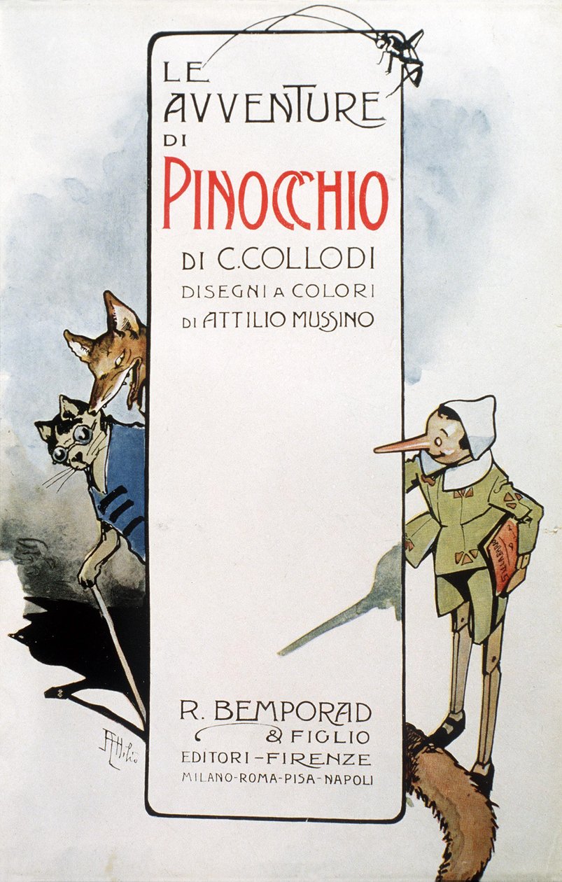 Die Abenteuer des Pinocchio (Frontispiz) von Attilio Mussino