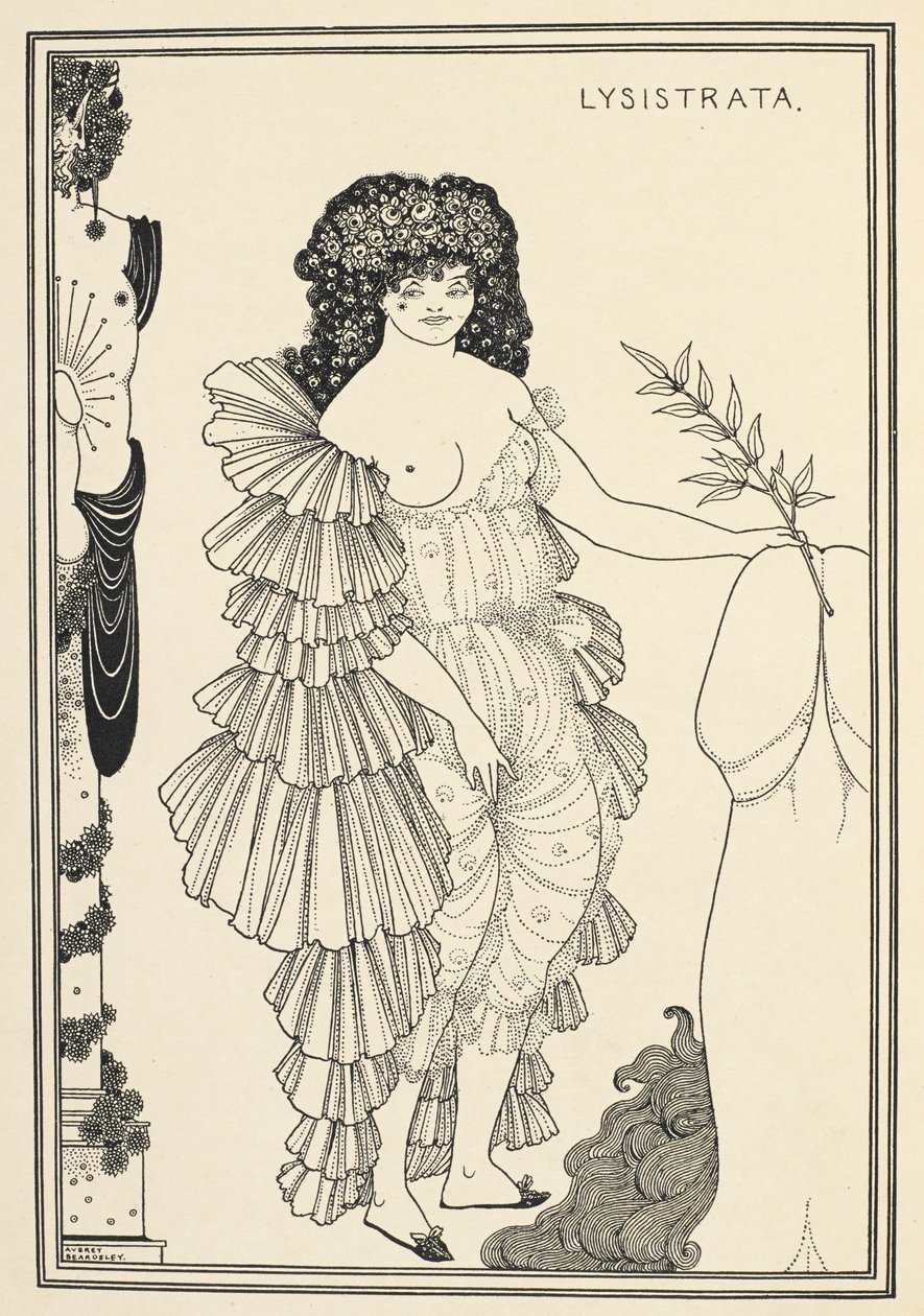 Lysistrata - Figur in einer Komödie von Aristophanes von Aubrey Beardsley