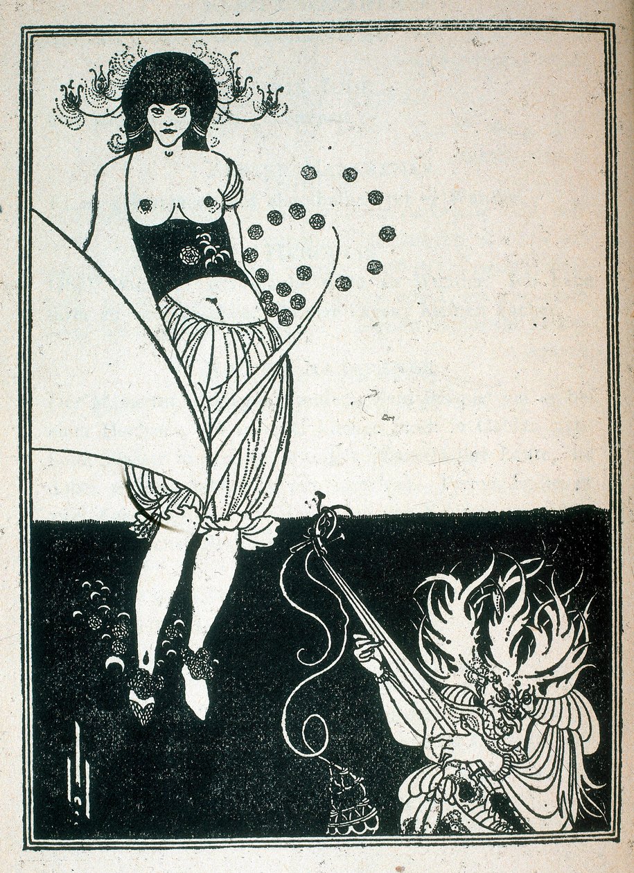 Salome, Illustration des Theaterstücks von Oscar Wilde von Aubrey Beardsley