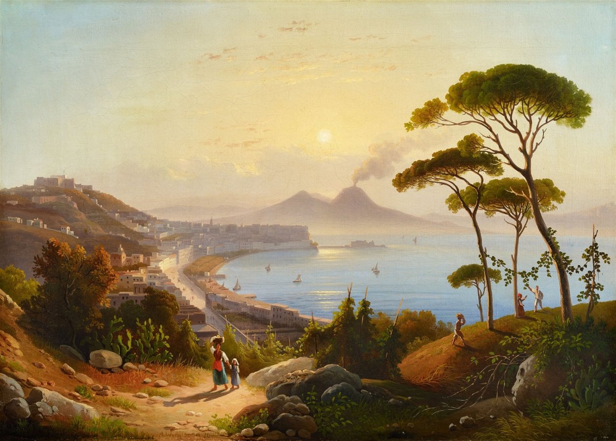 Blick auf den Golf von Neapel von August Ahlborn