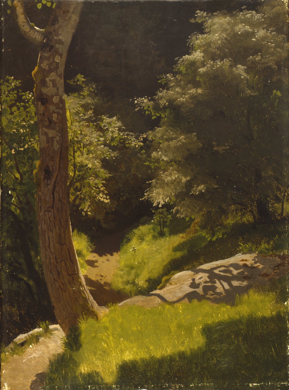 Parklandschaft mit Gartenweg von August Cappelen
