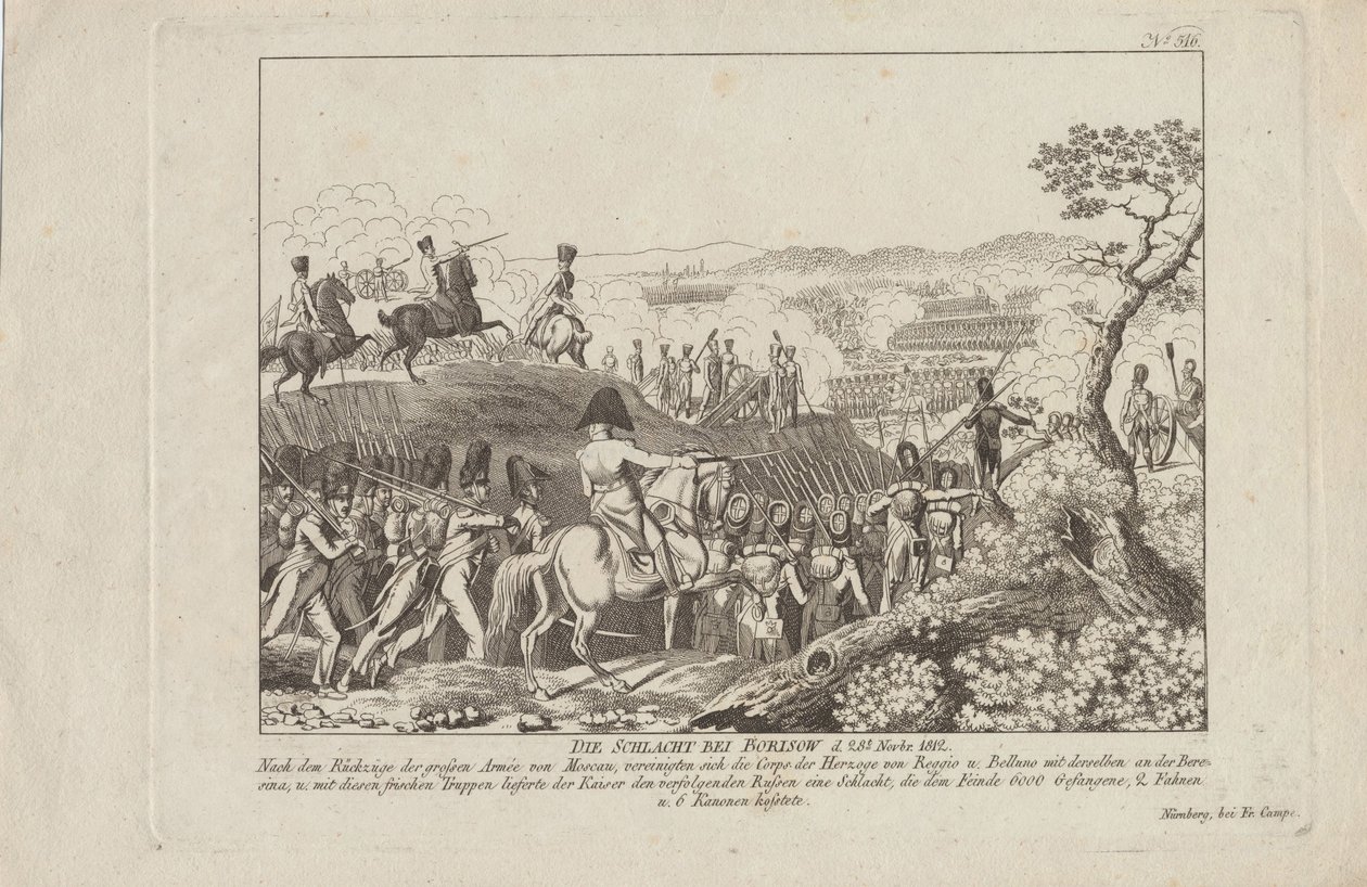 Die Schlacht von Borisov am 28. November 1812 von August Friedrich Andreas Campe