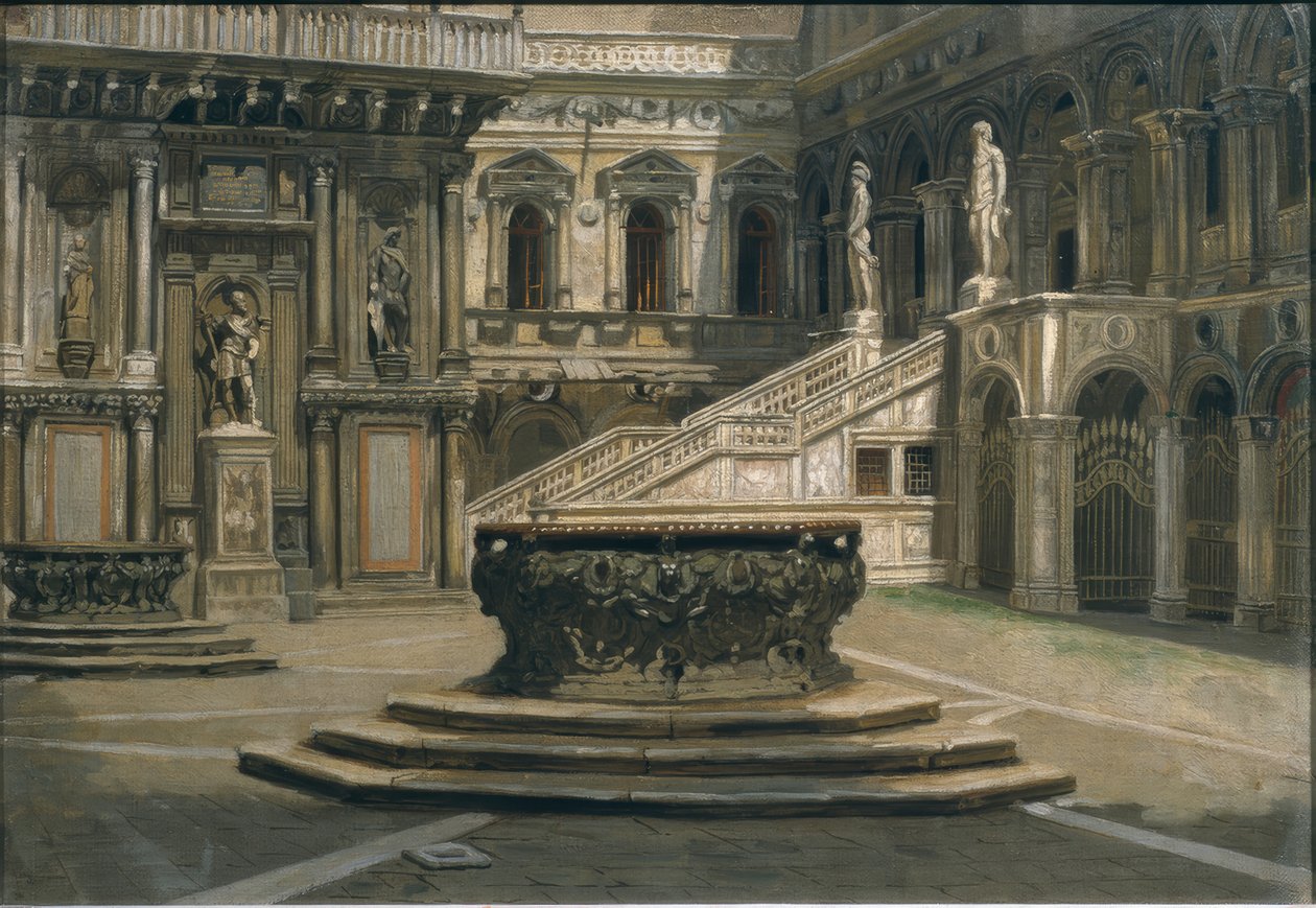 Innenhof des Dogenpalastes von August Weckesser