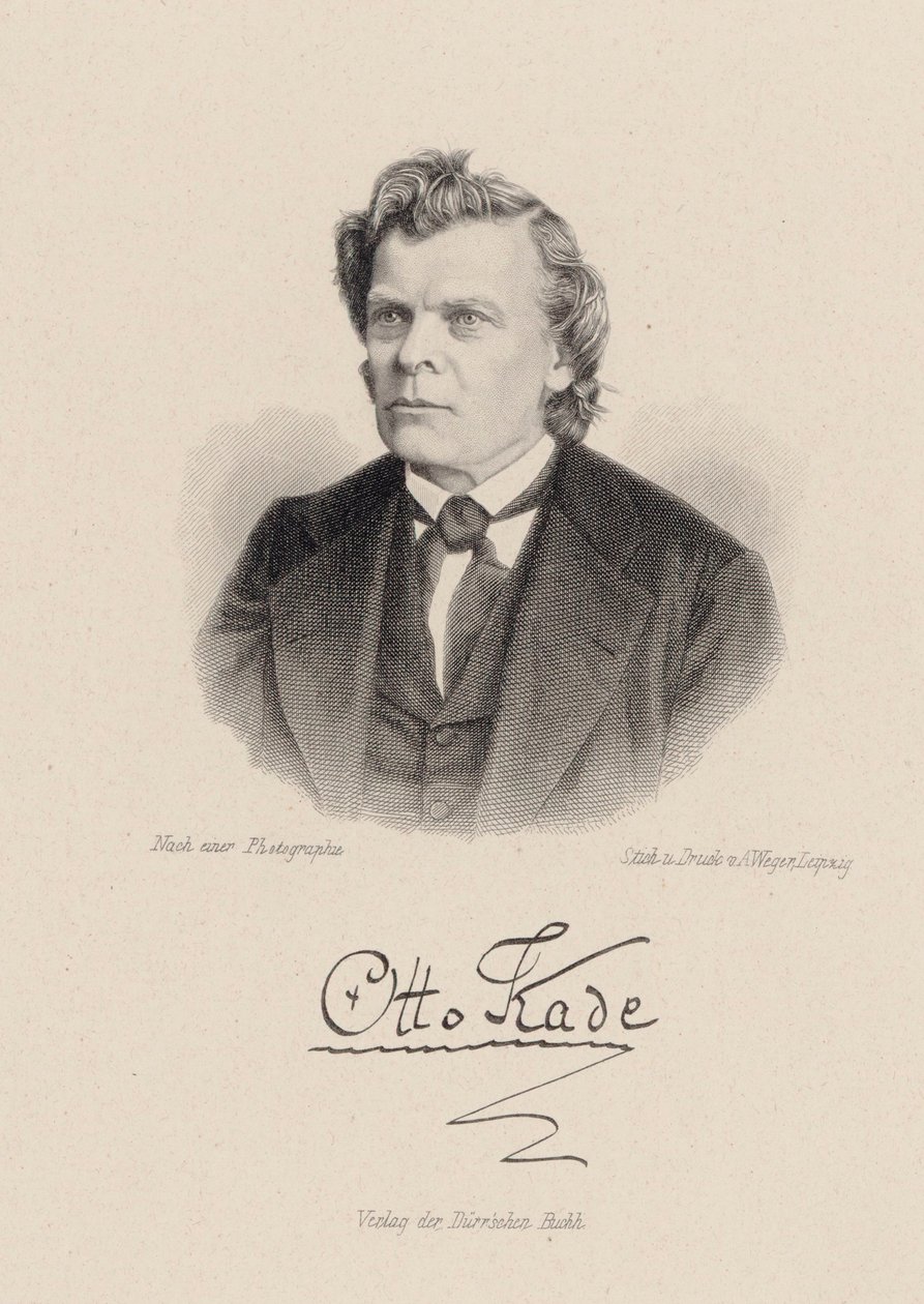 Porträt des Komponisten Otto Kade von August Weger