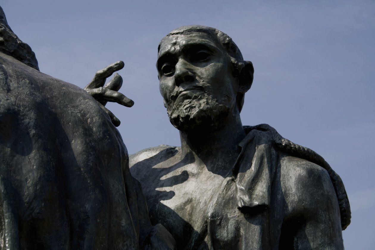 Detail der Bürger von Calais, fertiggestellt 1889 von Auguste Rodin