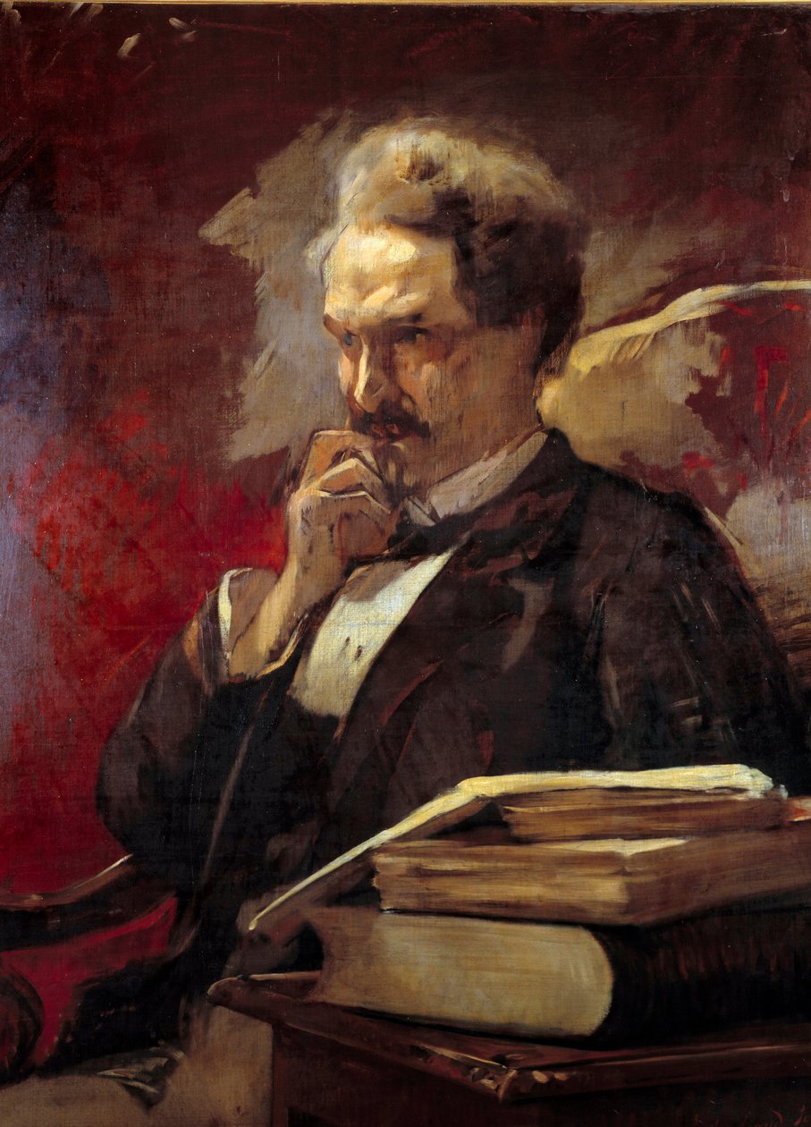 Porträt von Henri de Rochefort, Marquis de Rochefort, Journalist, Politiker und Schriftsteller von Auguste Baud Bovy