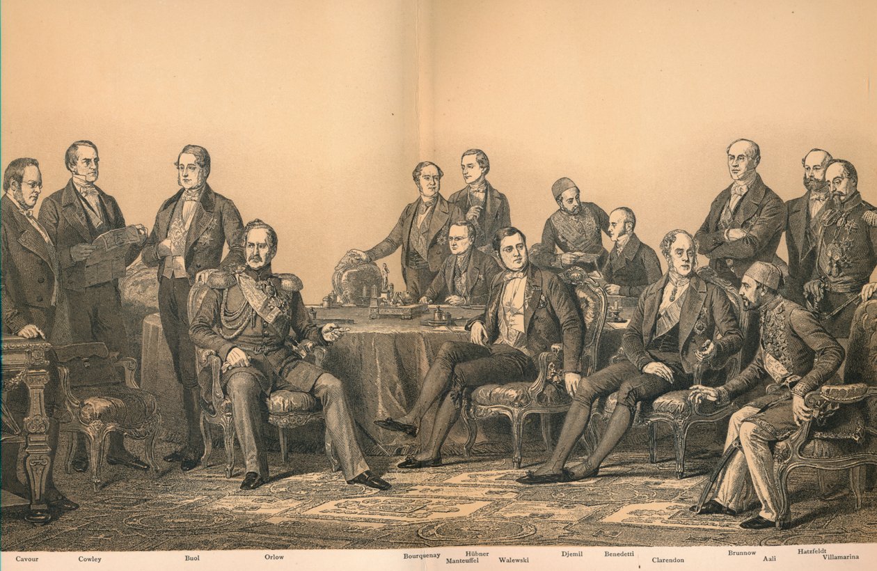 Der Kongress von Paris 1856 von Auguste Blanchard