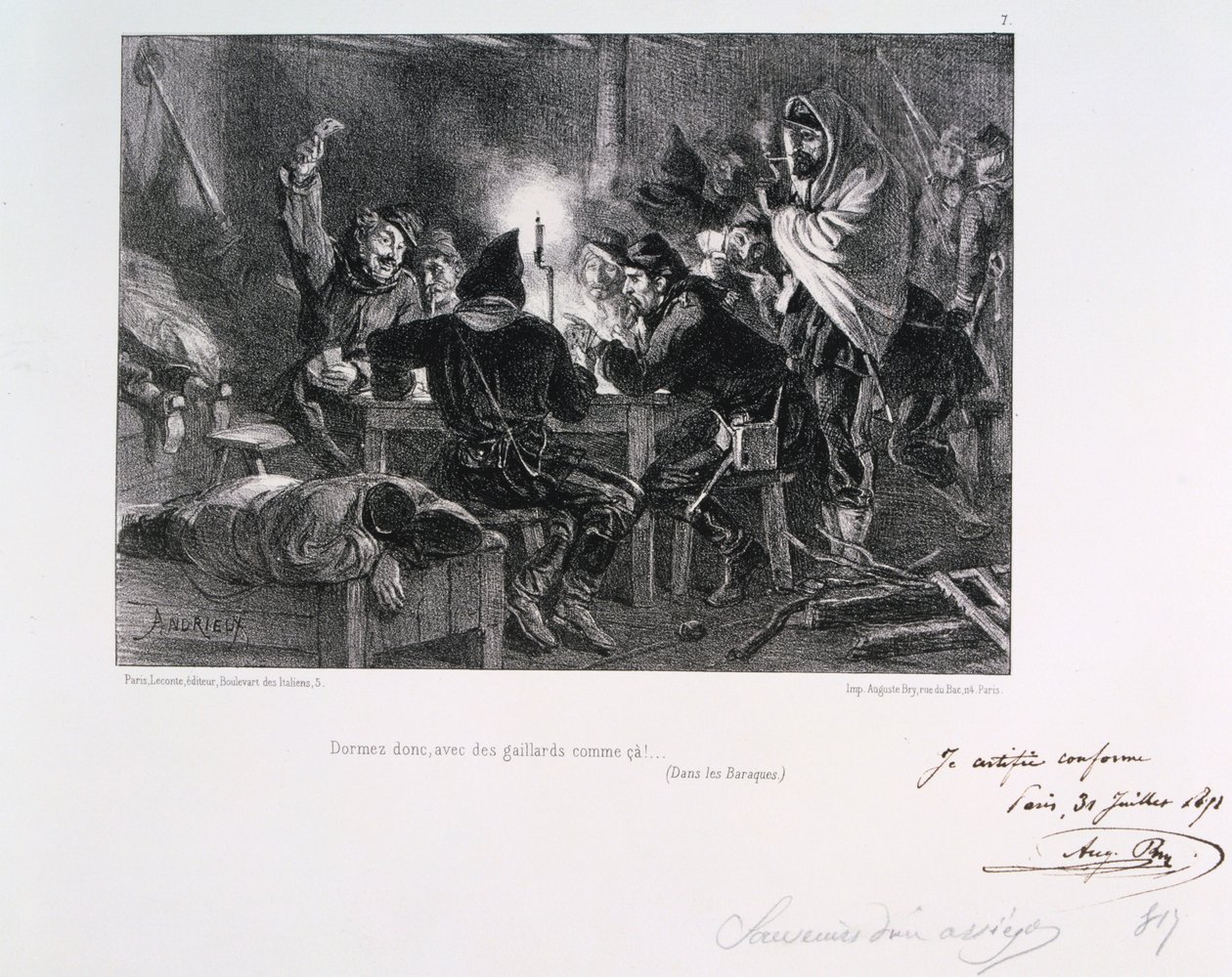 Schlaft also, mit solchen Kerlen!, Belagerung von Paris von Auguste Bry