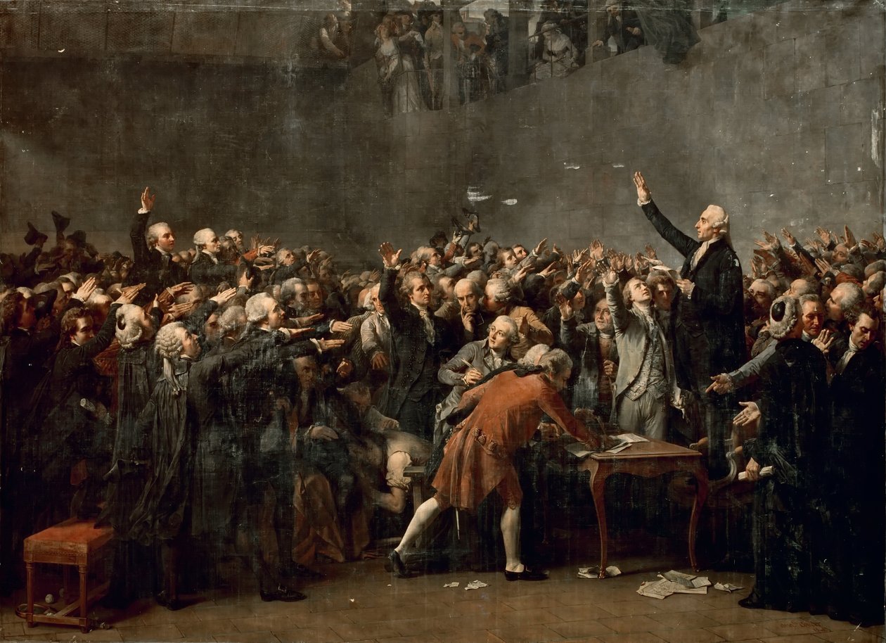 Der Ballhausschwur am 20. Juni 1789 von Louis Charles Auguste Couder