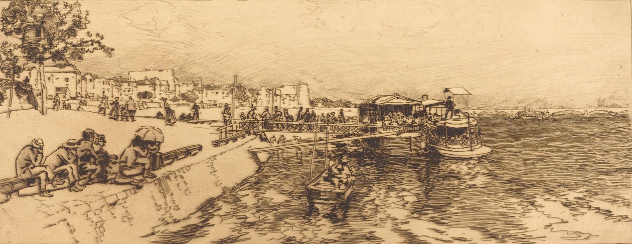 Pier von Bercy, 1891 von Auguste Lepere