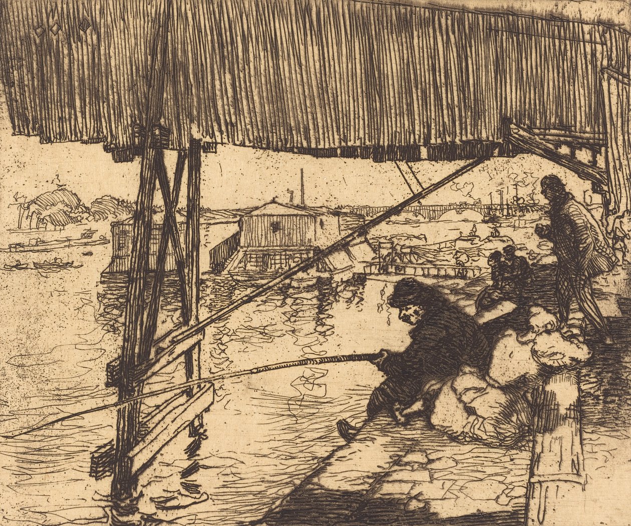 Unter der Brücke von Bercy, 1894 von Auguste Lepere