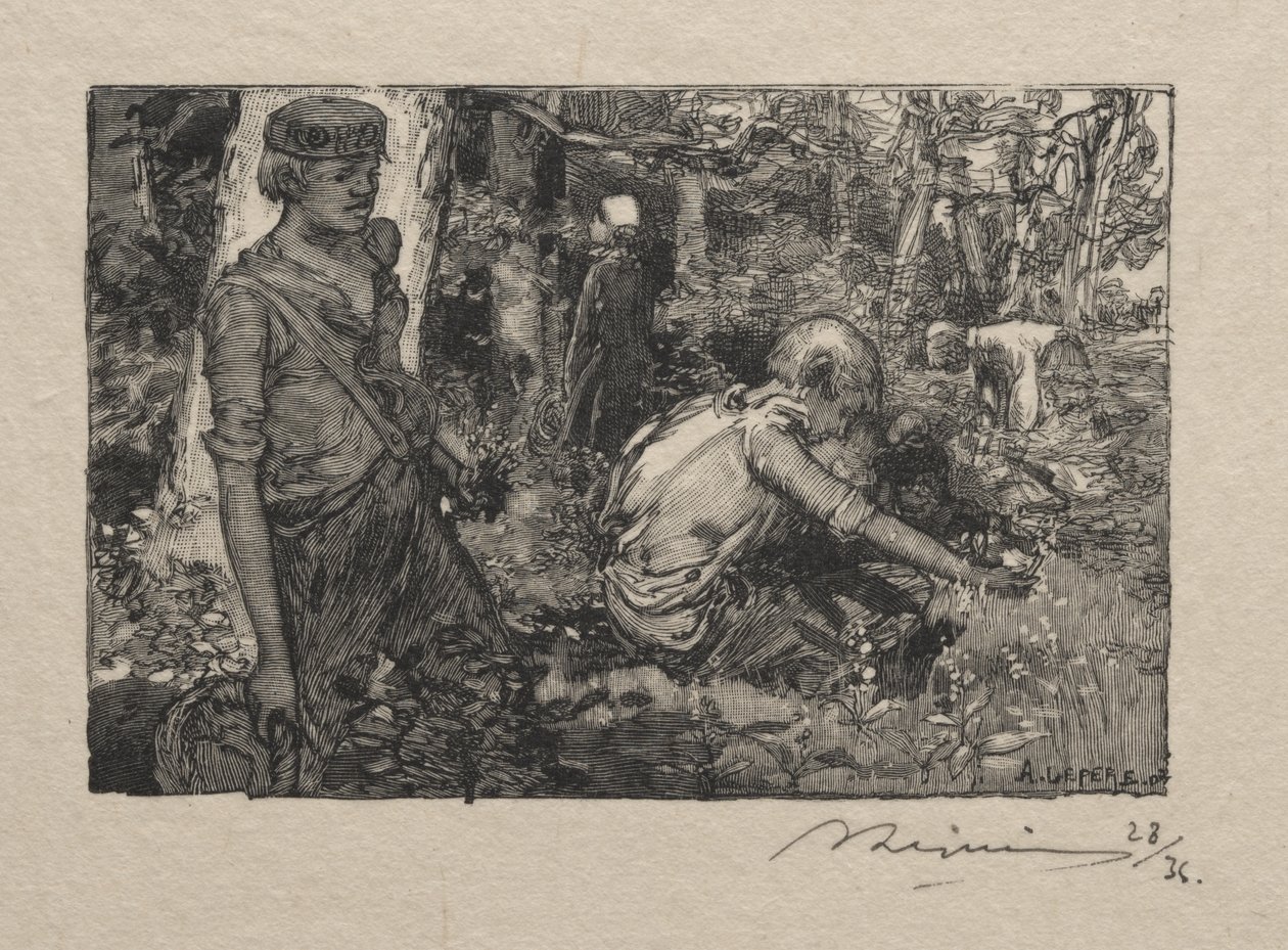 Maiglöckchensammlung von Auguste Louis Lepère