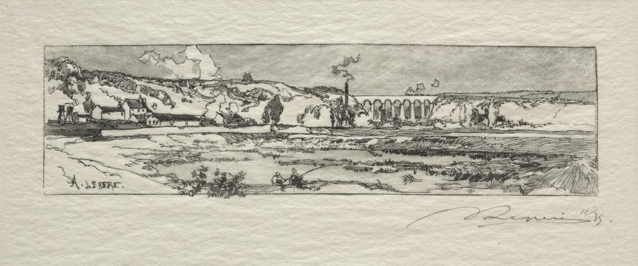 Teich von Issy les Moulineaux von Auguste Louis Lepère