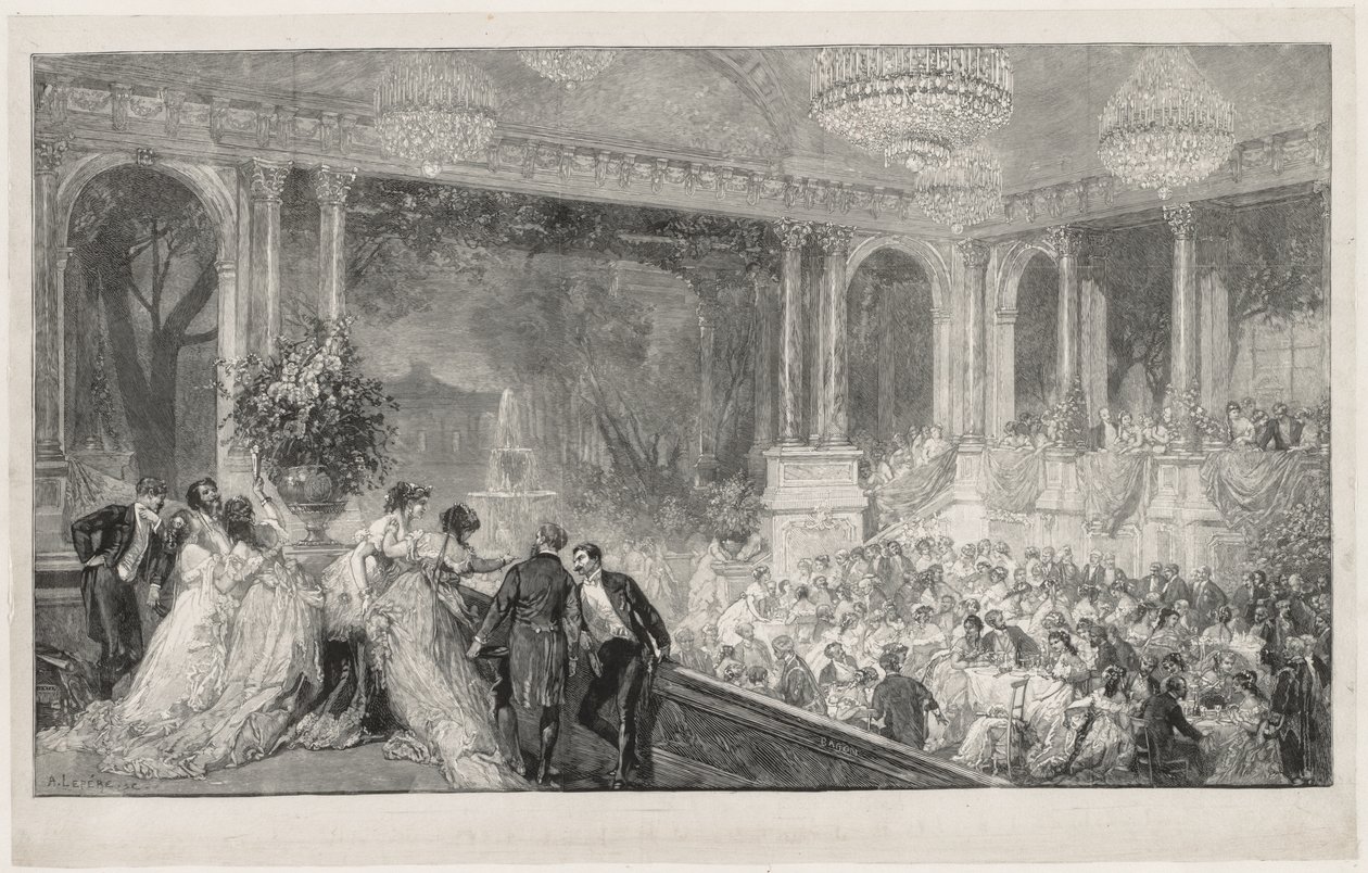 Fest in den Tuilerien von Auguste Louis Lepère