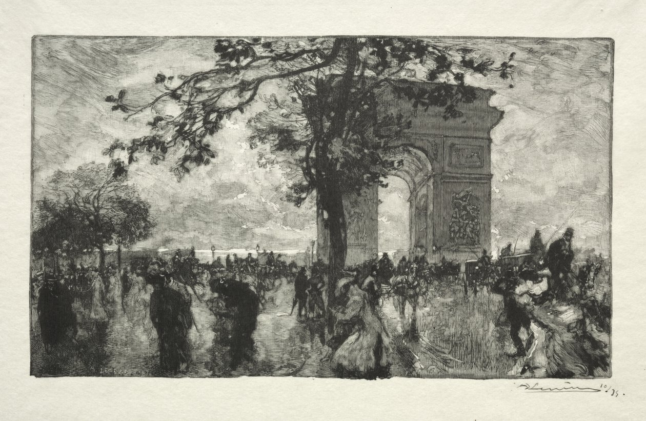 Rückkehr aus dem Wald von Auguste Louis Lepère
