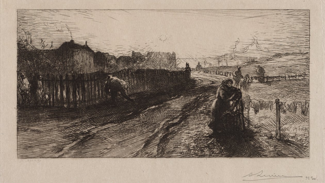 An den Befestigungen, Porte de Versailles von Auguste Louis Lepère