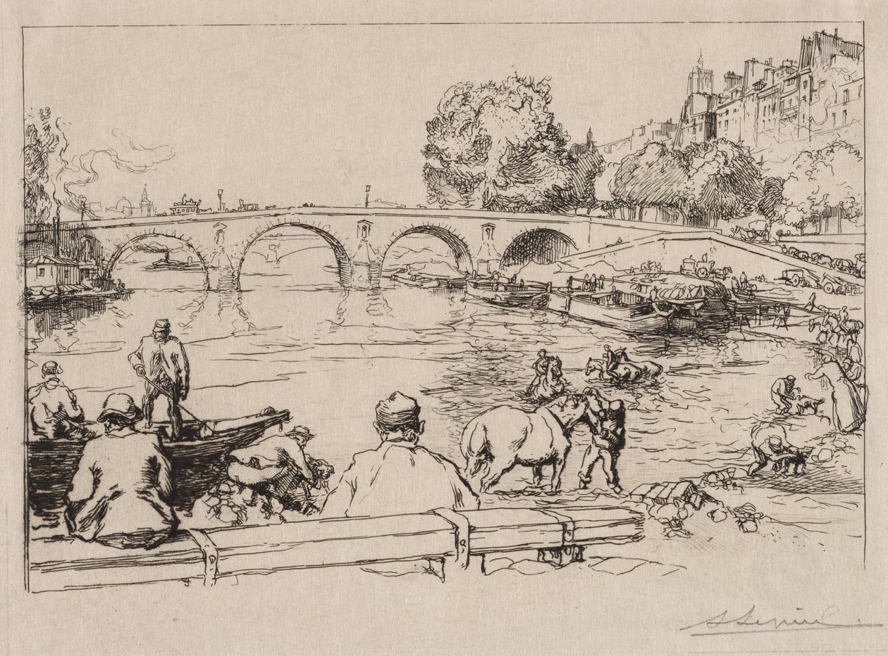 LAbreuvoir bei Pont Marie, 1912 von Auguste Louis Lepère