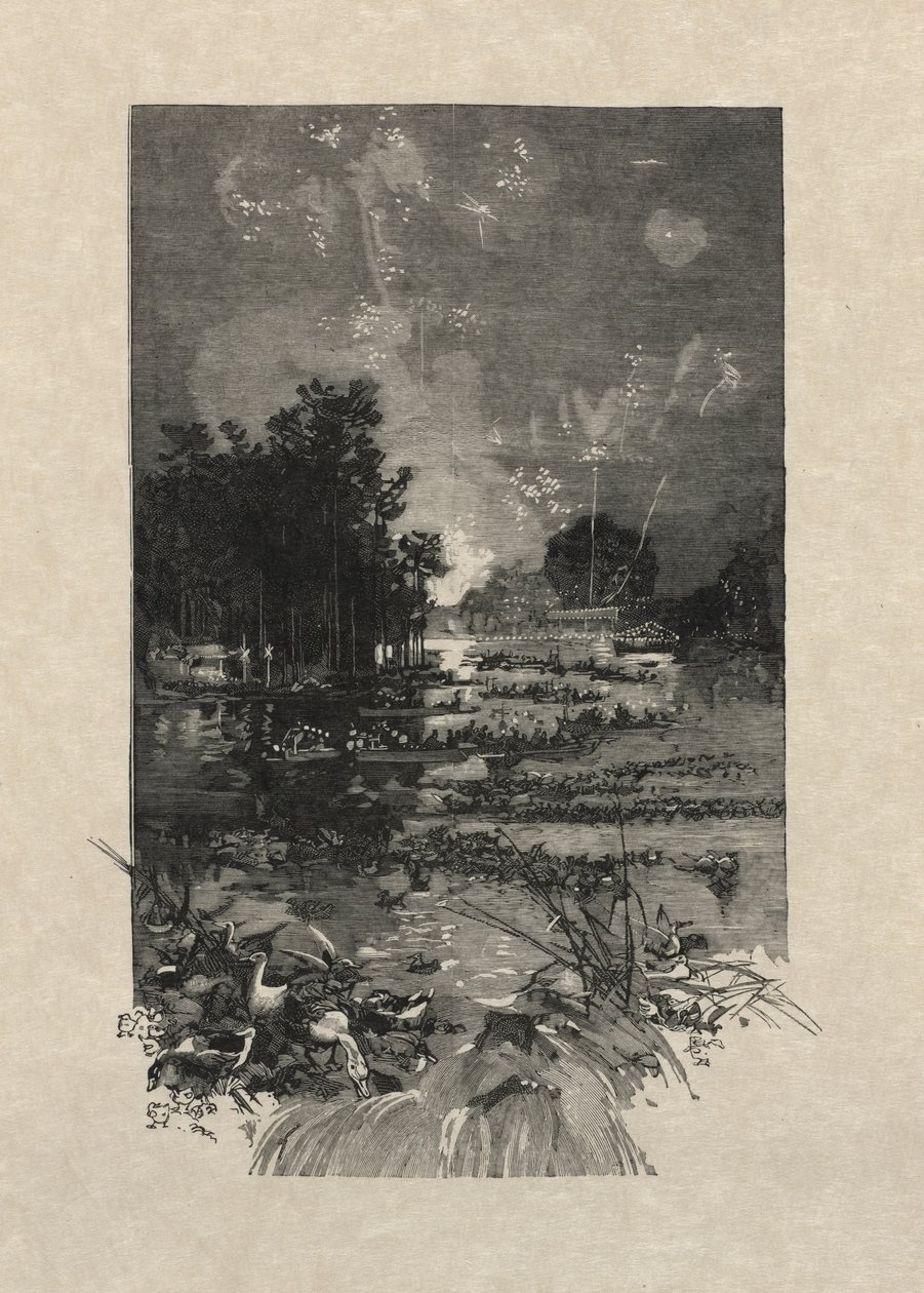 Das Fest für die Opfer der Pflicht, 1884 von Auguste Louis Lepère