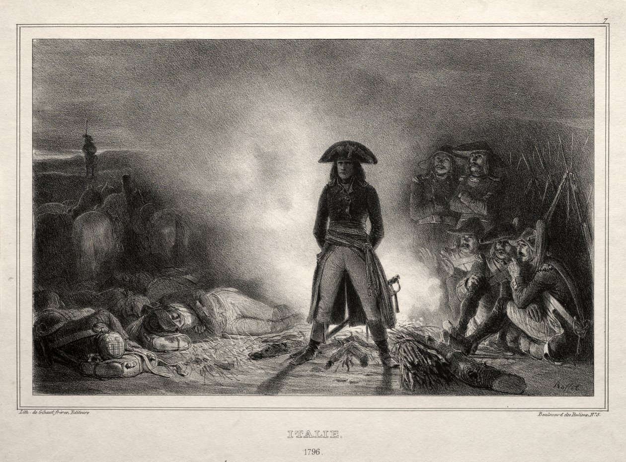 Album für 1836: Italien, 1796, Napoleon Bonaparte von Auguste Raffet
