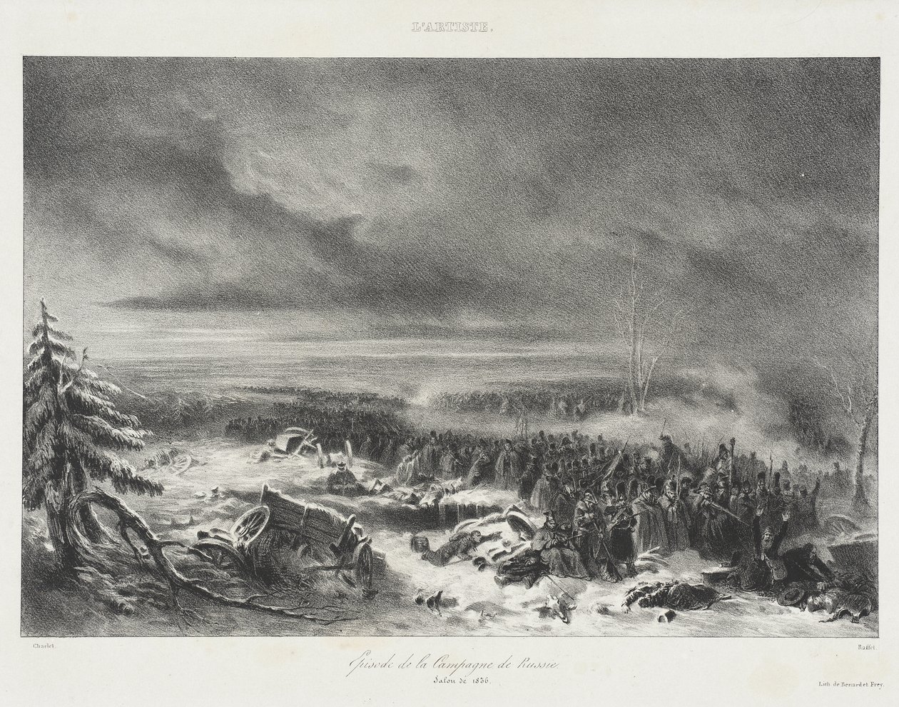 Episode de la Campagne de Russie - Salon de 1836 von Auguste Raffet