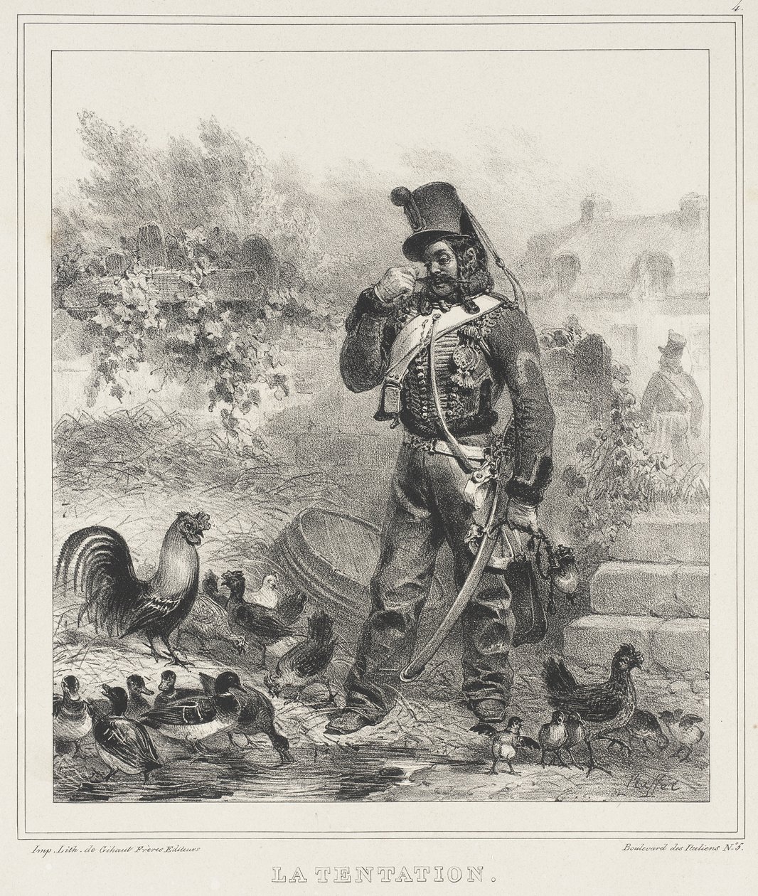 Die Versuchung von Auguste Raffet