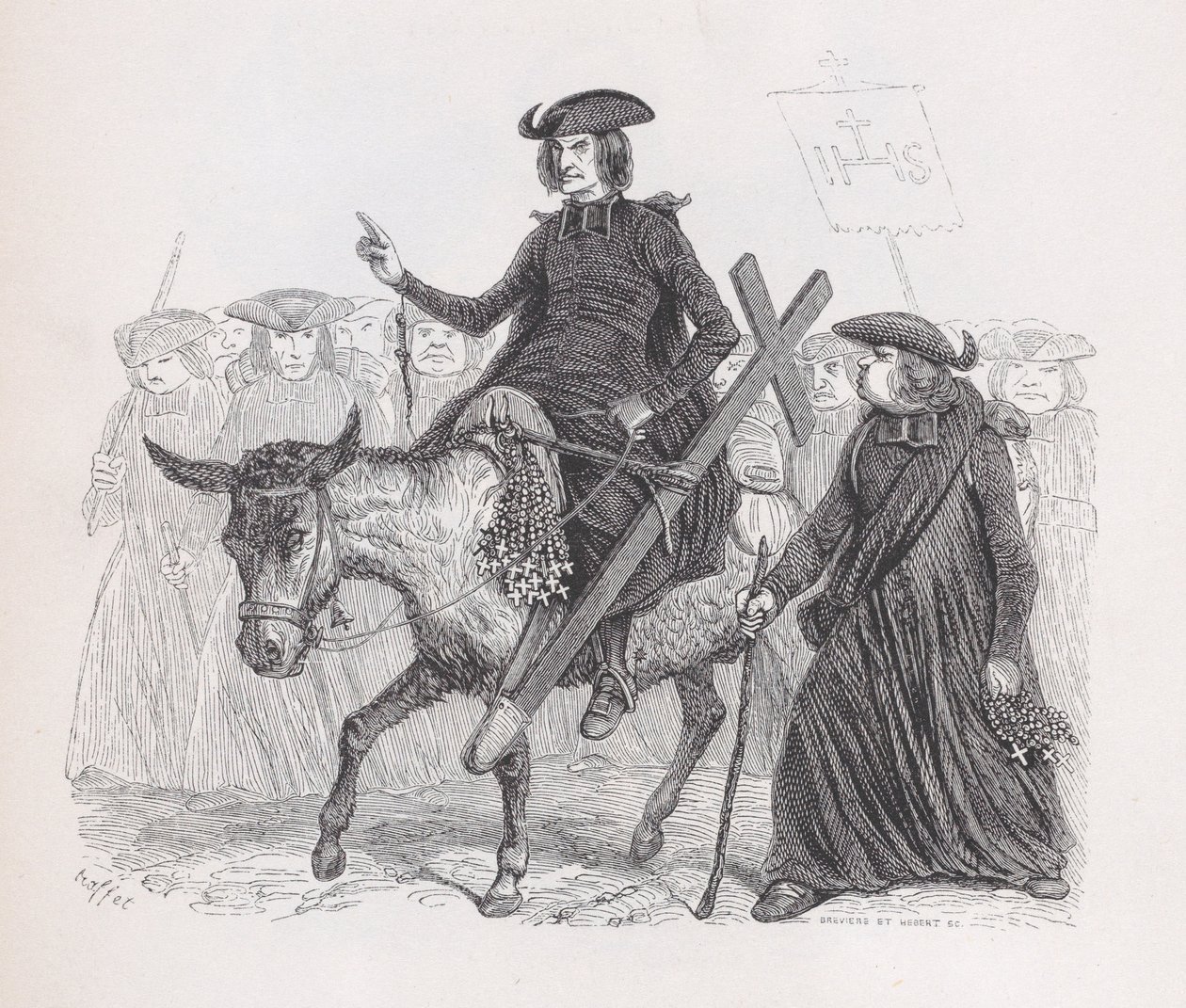 Die Missionare aus den gesammelten Werken von Béranger, 1836 von Auguste Raffet