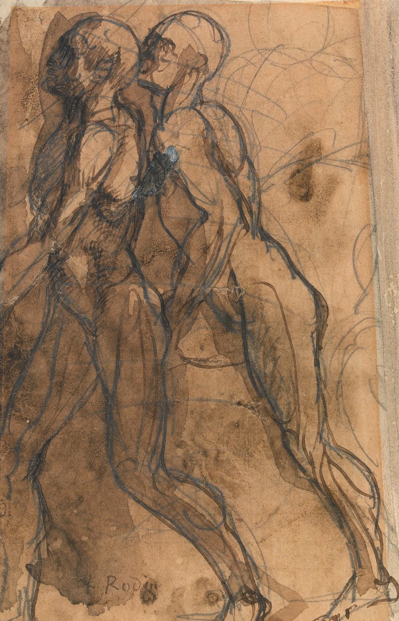 Die Schatten nähern sich Dante und Virgil von Auguste Rodin
