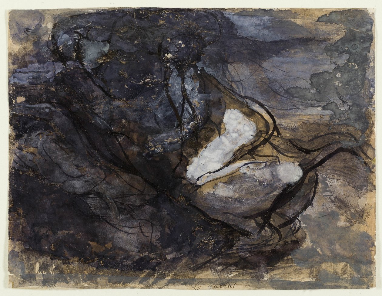 Der Hexensabbat (recto); Skizzen von Kentauren (verso) von Auguste Rodin