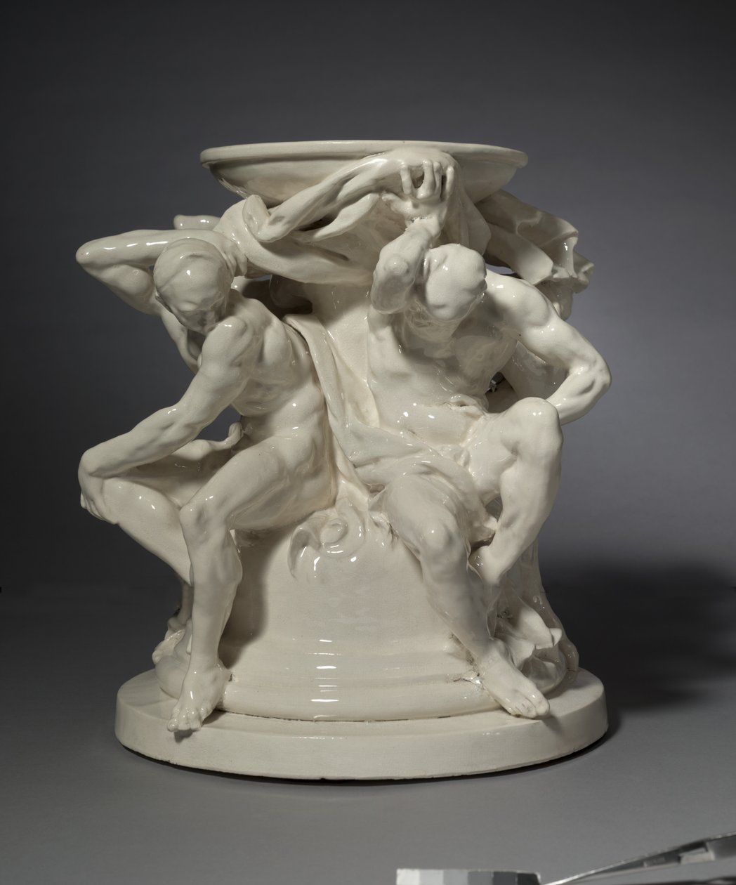 Titanen, Unterstützung für eine Vase, entworfen von Albert-Ernest Carrier-Belleuse von Auguste Rodin