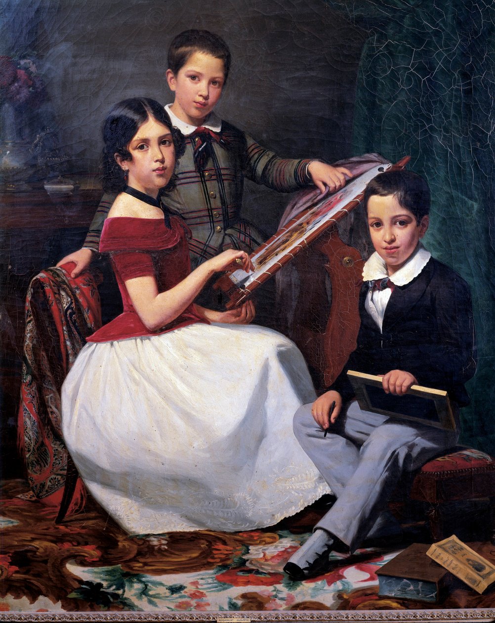 Die Kinder des Ratsmitglieds Joaquin Torquato Alves Ribeiro von Auguste Roquemont