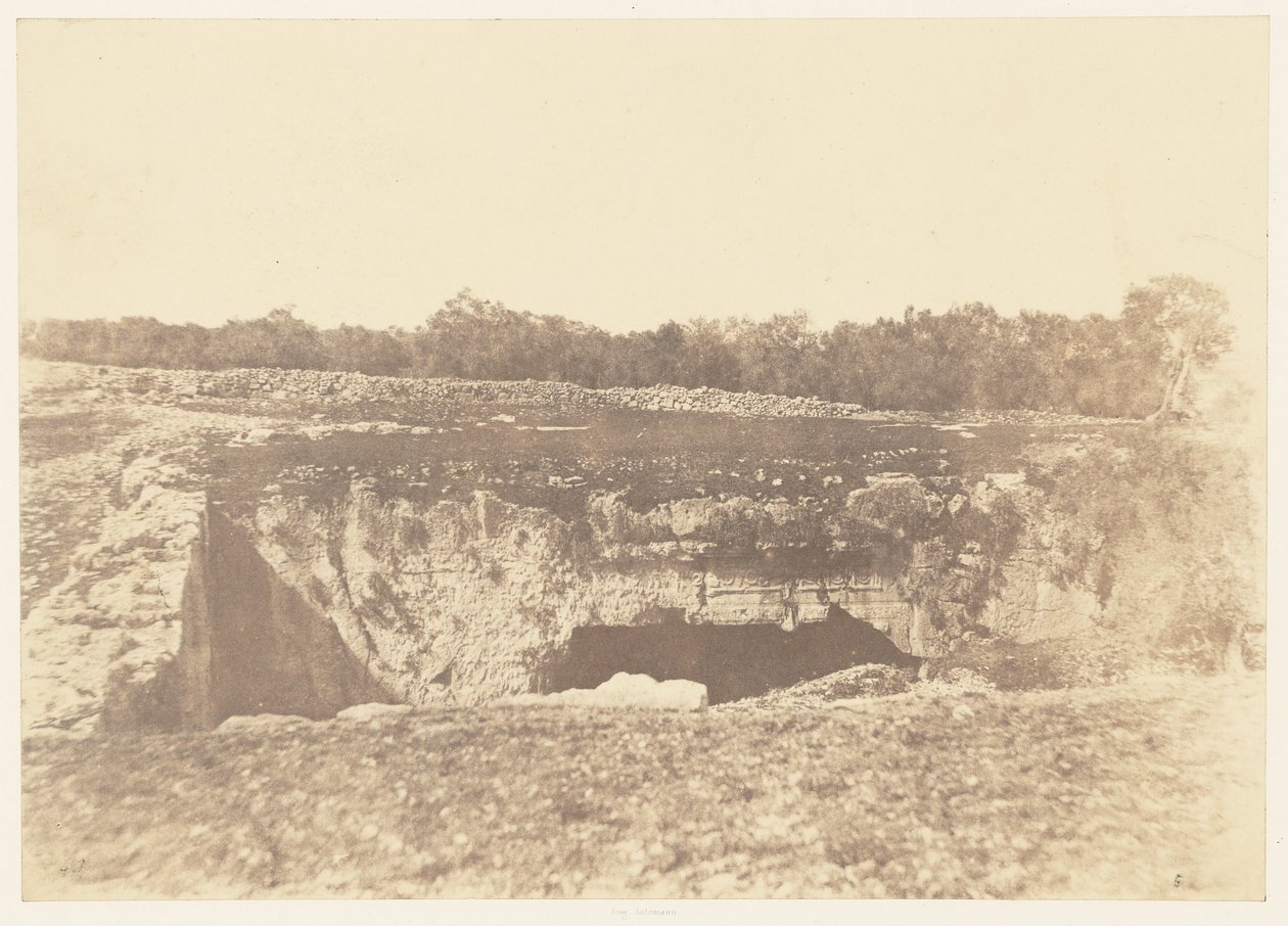 Jerusalem. Grab der Könige von Juda. Äußerer Hof von Auguste Salzmann