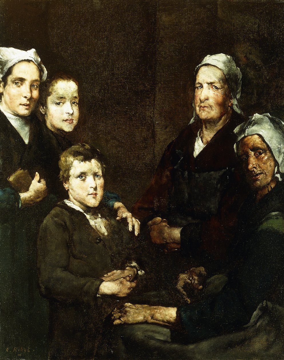 Die bretonische Familie von Auguste Theodule Ribot