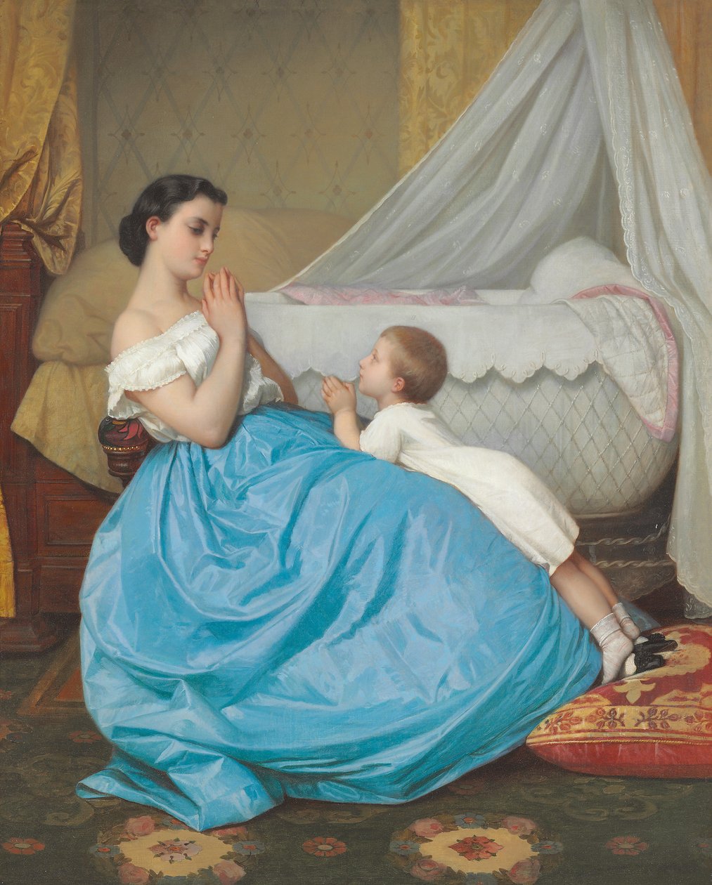 Ein Abendgebet, 1858 von Auguste Toulmouche