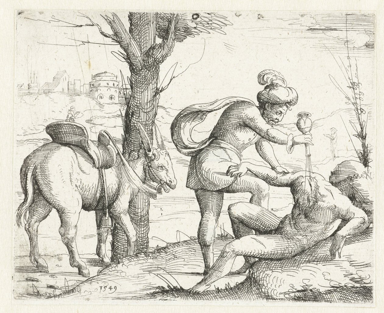 Barmherziger Samariter von Augustin Hirschvogel