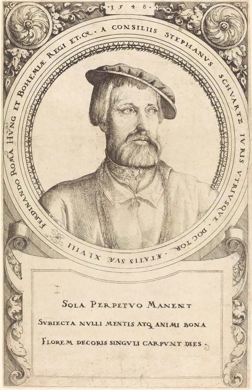 Doktor Stephen Schwartz, 1548 von Augustin Hirschvogel