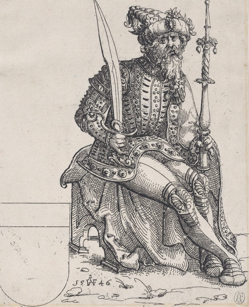 Maximilian I., aus Herberstain, Rerum Moscoviticarum Commentarii, 1546 von Augustin Hirschvogel