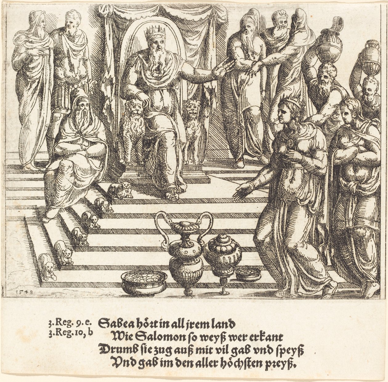 Besuch der Königin von Saba bei Salomo von Augustin Hirschvogel