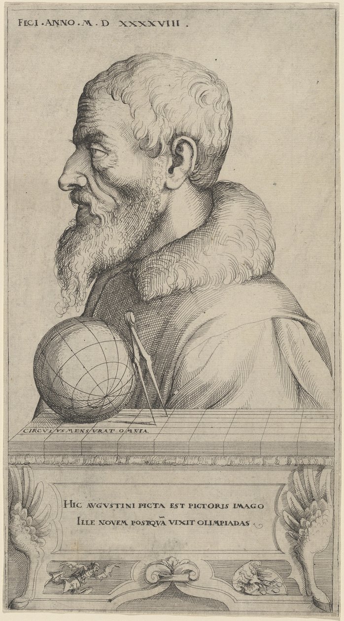 Selbstporträt, 1548 von Augustin Hirschvogel