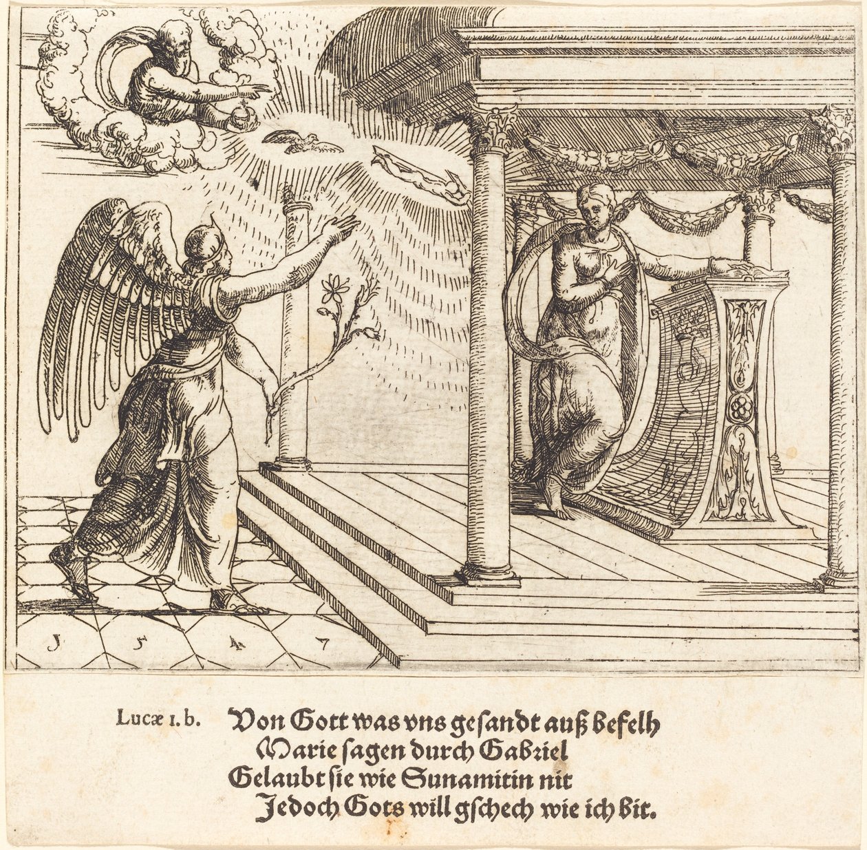 Die Verkündigung von Augustin Hirschvogel