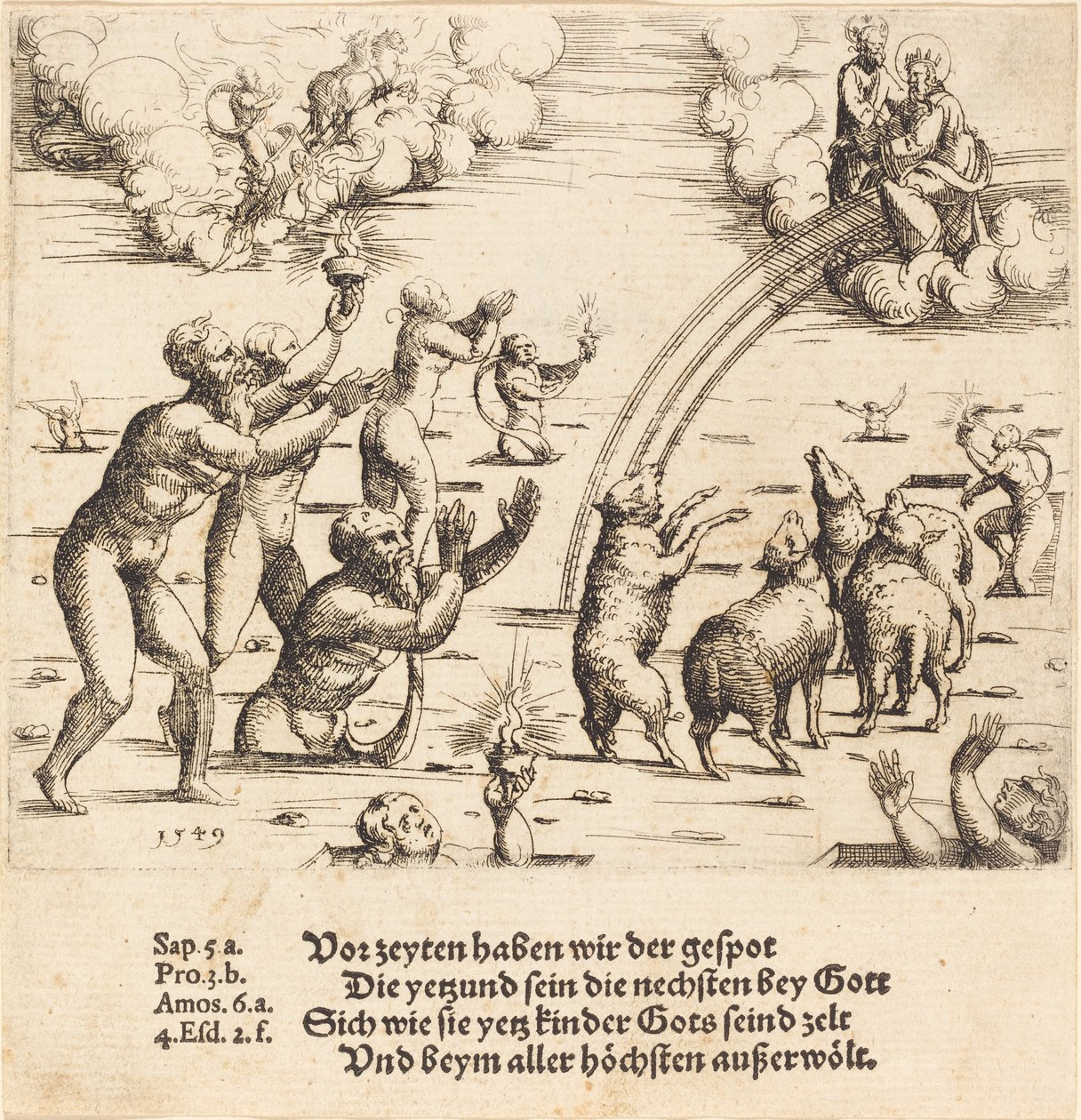 Das Jüngste Gericht, 1549 von Augustin Hirschvogel