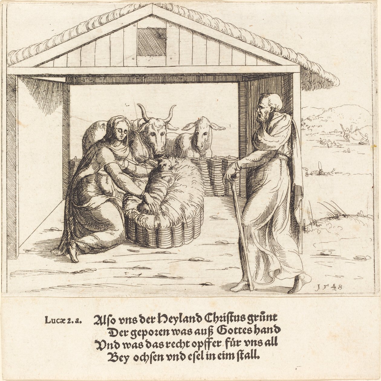 Die Geburt Christi von Augustin Hirschvogel