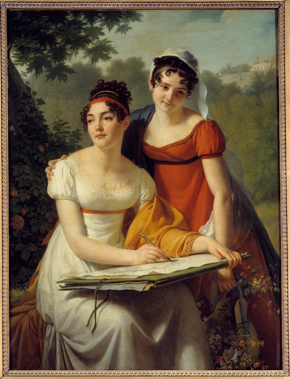 Porträt der Damen Duval von Augustin Pajou