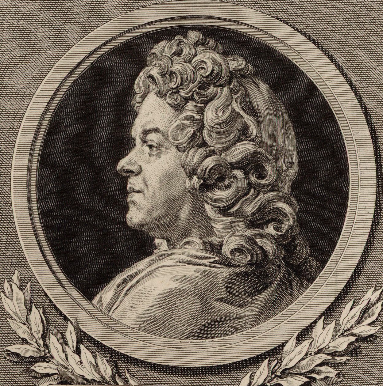 Porträt des Komponisten Jean-Baptiste Lully 1632-1687, 1770 von Augustin Saint Aubin de