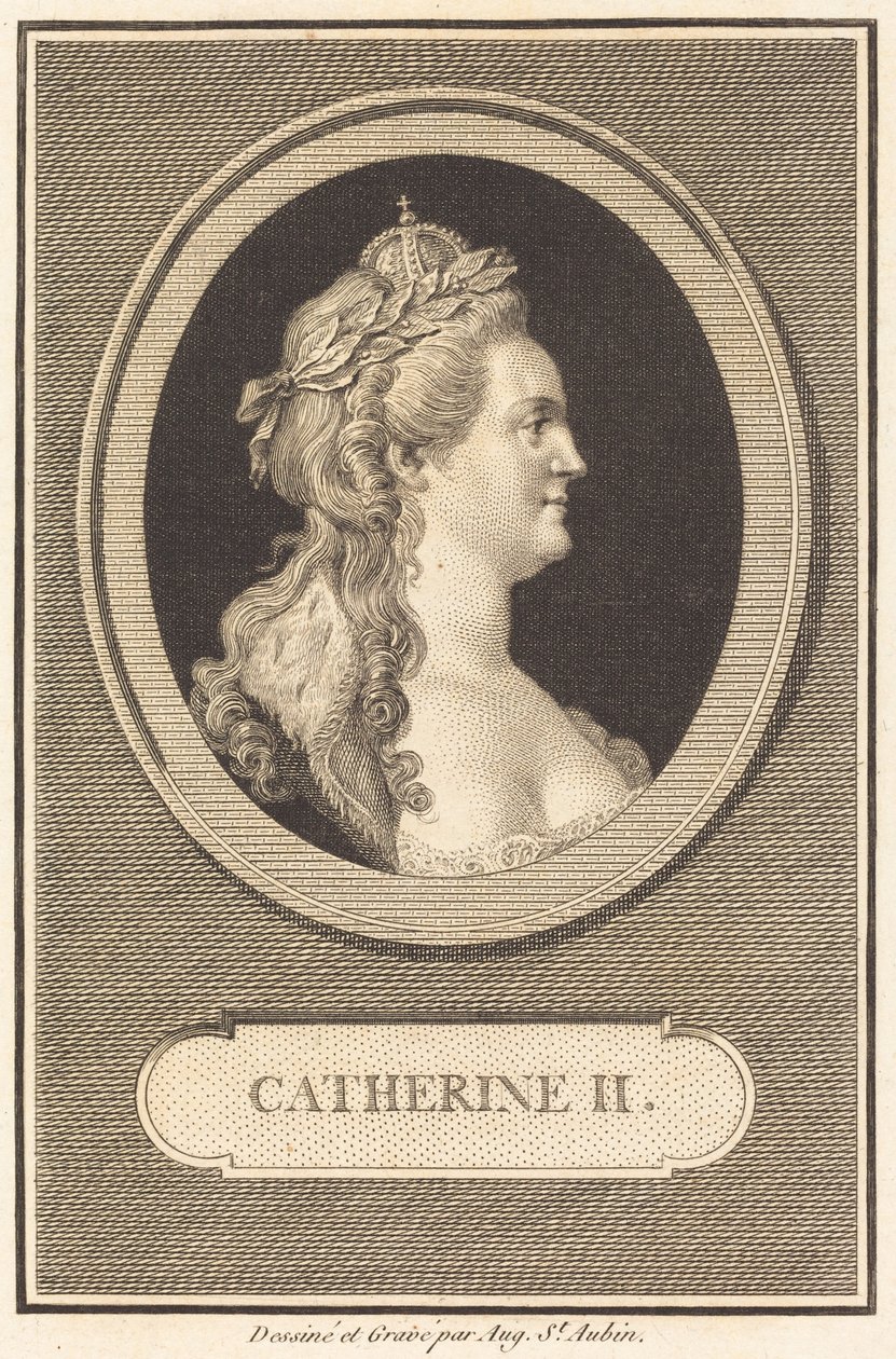 Katharina II. von Augustin de Saint-Aubin