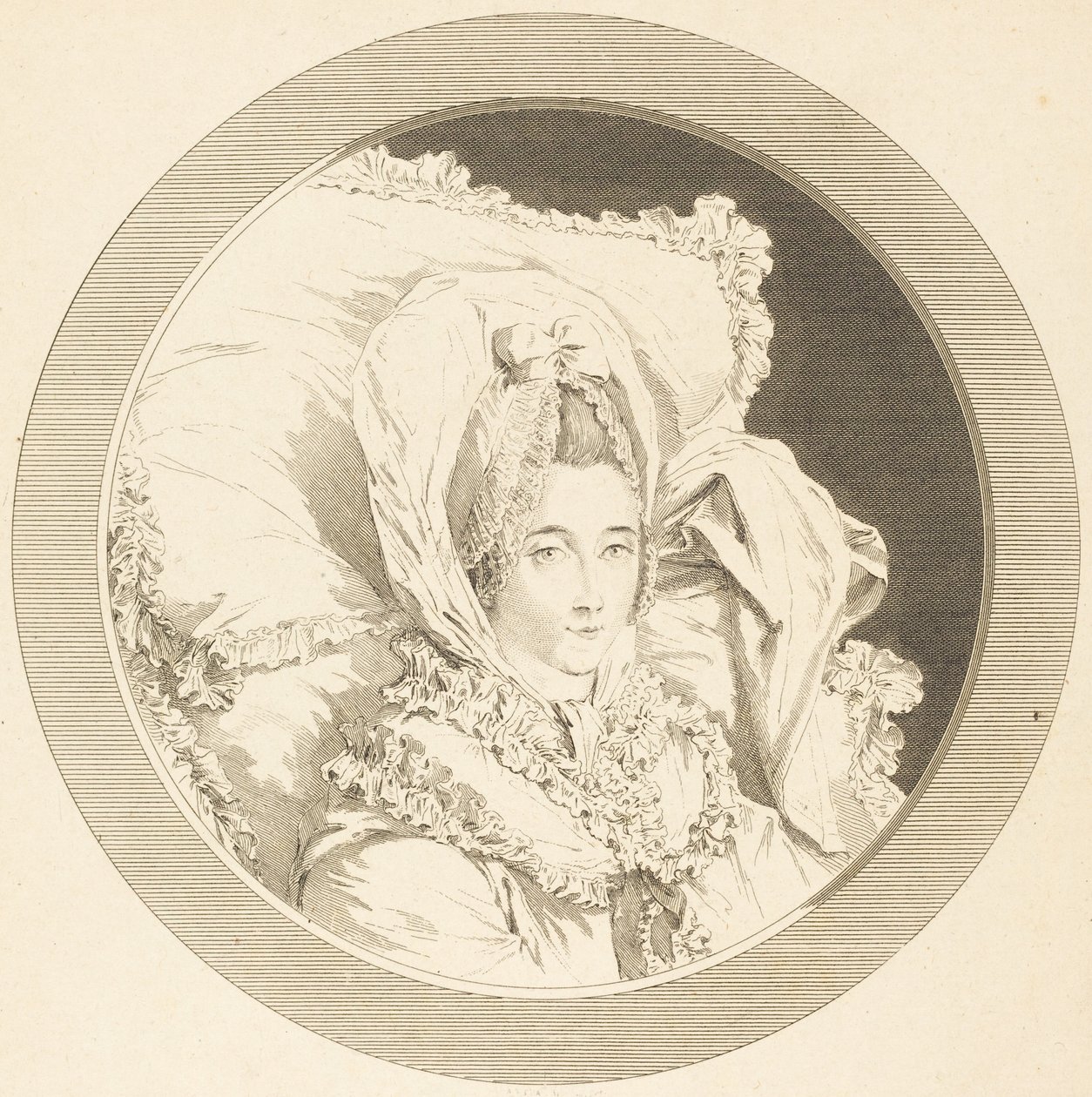 Letzte Stunde der Baronne de Rebecque von Augustin de Saint-Aubin