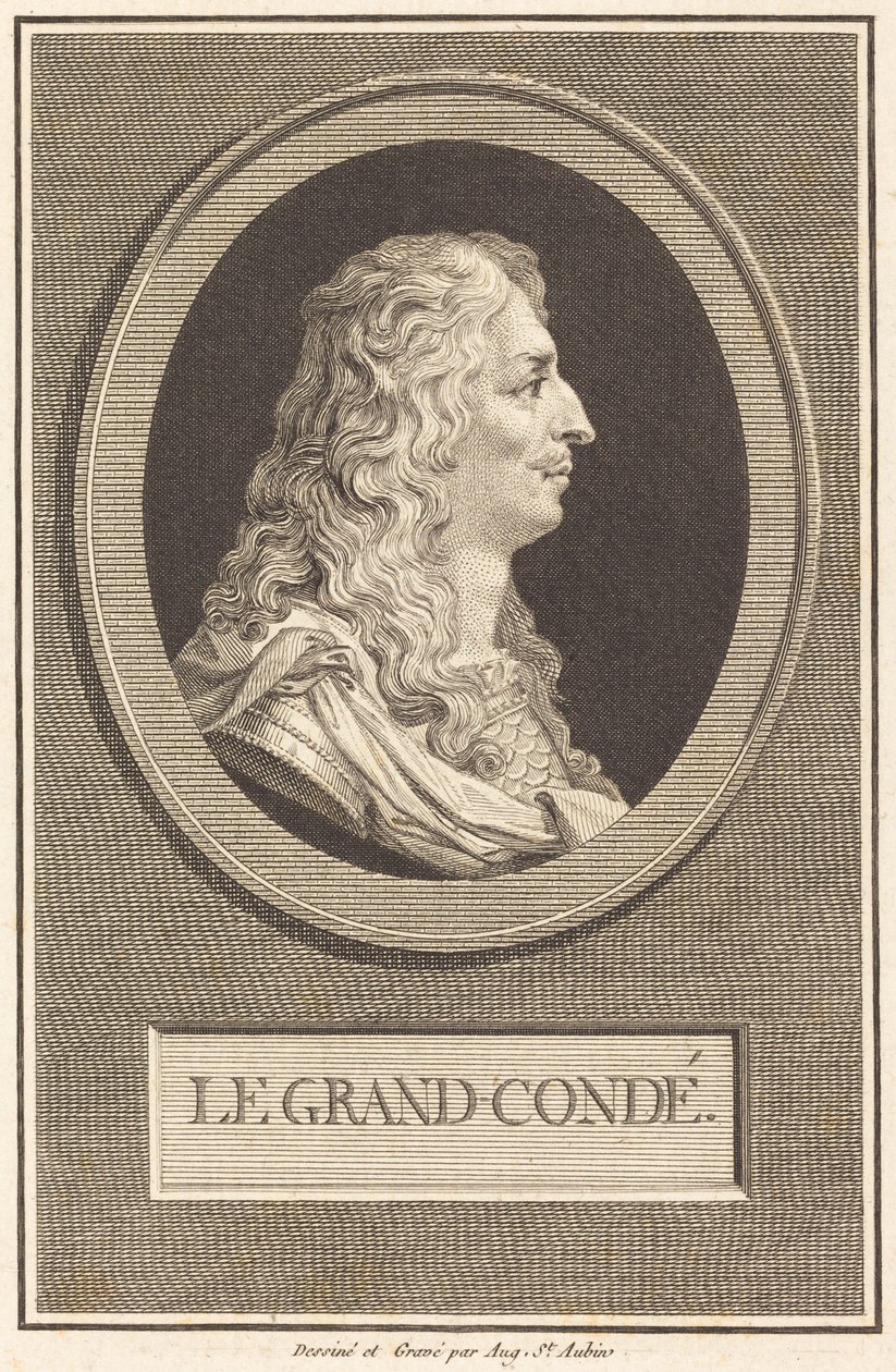 Der Große Condé von Augustin de Saint-Aubin
